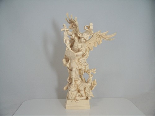 Holz figur heiliger michael - heiliger,