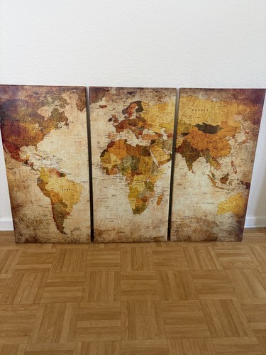 Weltkarte pinnwand vlies - &,