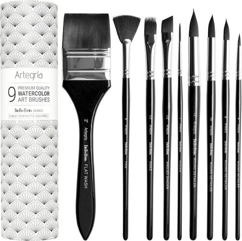 Aquarellpinsel set 9 - aquarellpinsel-set,,