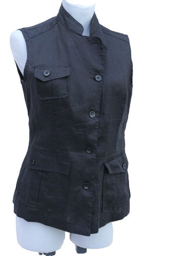 Damen weste ramie schwarz - ✨,