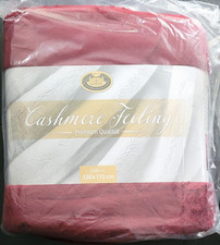 Gözze Kuscheldecke bordeaux 130 x 170 cm Cashmere-Feeling Wohndecke Premium
