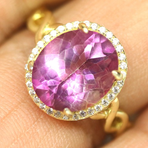 Pink mystic topas ring - mystic,