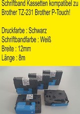 5 für Brother TZ-231 P-Touch