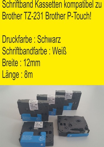Für brother 231 - 5, tz-231