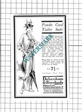 Debenham & Freebody Poncho Kordel kleine Werbung - 1914 Ausschnitt