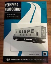 Verkehrs-Rundschau 28/63 Titelbild: Hall-Sattelanhänger mit Kofferaufbau