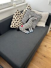 Recamiere/Bettsofa Bygget,  Bezug Knisa/dunkelgrau mit Stauraum Ikea