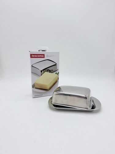 Edelstahl butterdose mit - edelstahl,
