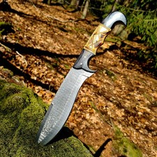 Damastmesser Jagdmesser scharf