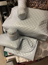 Wickeltasche Hellblau Lack Set mit 5 Teilen Neu und OVP