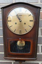 ZentRa Wanduhr m. Pendel & ?, 60er Jahre, mit W. HAID mechan. 8-Tage-Laufwerk