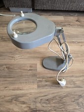 Telo Laborlampe Stil Lupenlampe Schwarz- und Normallicht Lupe Vintage 