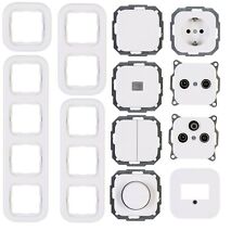 KOPP Donau arktisweiß Schalterprogramm Dimmer Rahmen Steckdose Taster Schalter