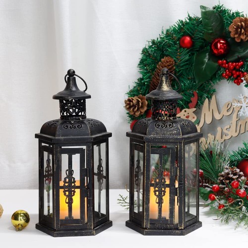 Glas kerzenlaterne vintage - glas,