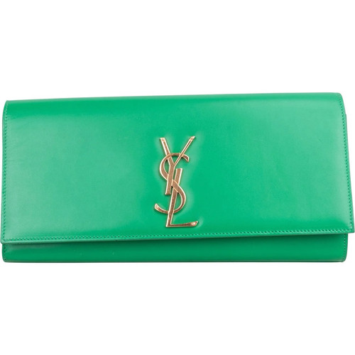 Saint laurent green leather - green,
