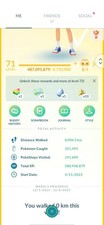 Pokémon GO Account Level 71