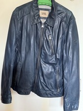 Camel Activ Lederjacke Herren Gr. 52 Dunkelblau