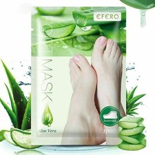 Fußmaske Hornhautentferner Fusspeeling Socken Fußpflege mit Aloe Vera