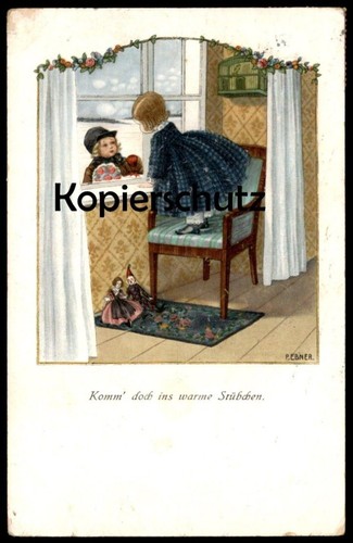 Alte künstler postkarte - alte, pauli