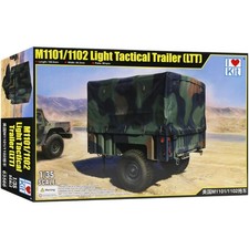 I Love Kit 1/35 Military M1101/1102 LTT Model Kit US Tactical Trailer Replica