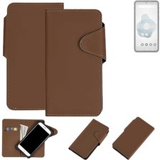 WALLETCASE HANDYTASCHE FÜR Shift Phone8 BRAUN SCHUTZ HÜLLE BOOK FLIP ETUI CASE