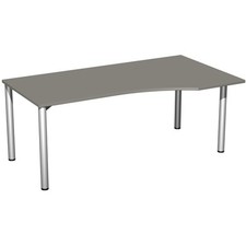 Eckschreibtisch / Ecke rechts / 4-Fuß Flex -Bürotisch / 720 x 1.000 mm (HxT)