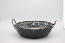 Pfanne Emaillie tief mit emaillierten Griffen Durchm.ca,20cm Höhe ca.6cm *LV162*