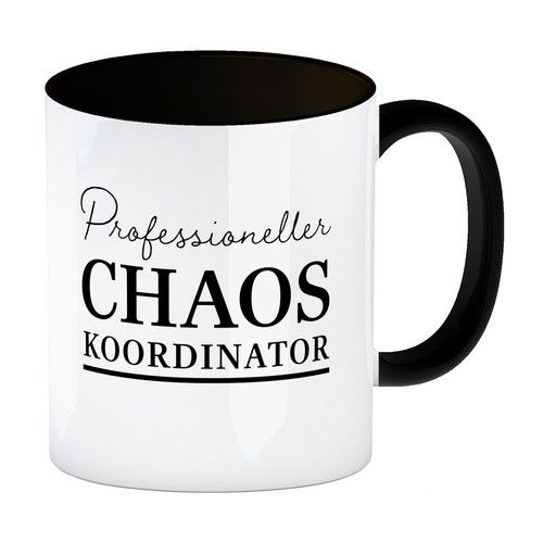 Chef kaffeebecher schwarz - chef, in