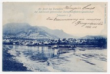 Litho Ak An Bord Dampfer