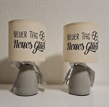 2er Set Grau Gilde Tischlampe