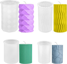 4 Stück Kerzen Silikonformen