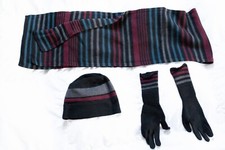 Mütze, Schal, Handschuhe von Sonia Rykiel Paris 100% Wolle