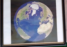 Framed Foto des Planeten Erde aus dem Weltraum - Planet Earth photo from Space