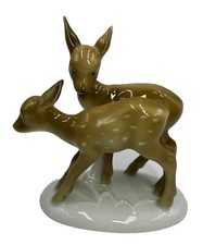 Vintage Rare Goebel Porzellan Figur Rehfamilie, 13 cm hoch, WGermany, Hochwertig