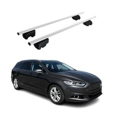 Dachträger Gepäckträger für Ford Mondeo mk5 Turnier 2014-22 ABE Metall Silber