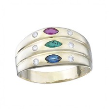 Ring Farbsteine Diamanten