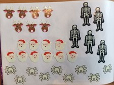 90er Sticker Konvolut Spinnen Skelet leuchtend Herma Vintage Sandylion Introduct