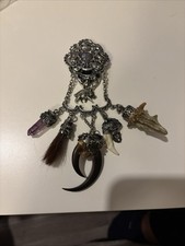 Charivari Dirndl Rock Hosen Gürtel Stecker 835 Silber Trachten Clip