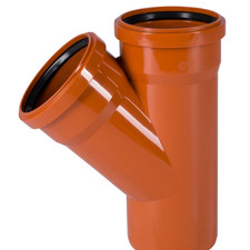 KG Abzweiger DN 250/110 - 45 Grad - Rohrabzweiger - Verteilerstück - Abzweigung