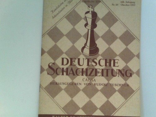 Deutsche schachzeitung caissa - deutsche,