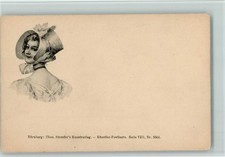 13066610 - Biedermeier Hutmode - Kuenstler Postkarte Serie VIII Nr. 5564, gute