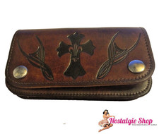  Leder Geldboerse Kreuz