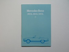 Prospekt / Katalog / Broschüre - Mercedes R107 - 280 SL, 380 SL, 500SL - 11/83