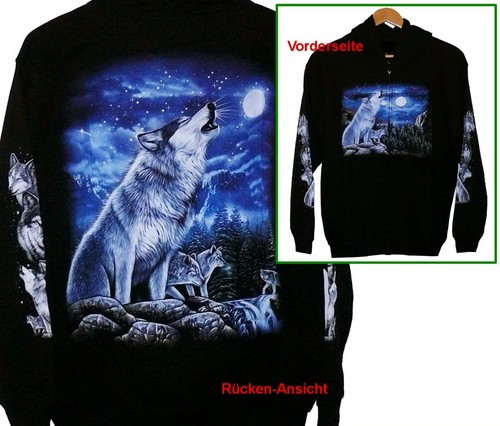 Kapuzen jacke wolf mond - wolf, gr