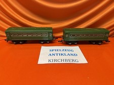 Alt 2x Personenwagen Blech UDSSR Sowjetunion Spur 0 Um 1950/55 Selten Rarität