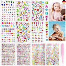 3500 Stück Glitzersteine Selbstklebend, Bunt Acryl Strasssteine Selbstklebend, 