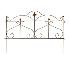 Beetzaun Gartenzaun Herz aus Metall mi  Edelrost  Rankhilfe H:62 cm x L:80cm