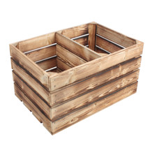 Geflammte Massive Apfelkisten