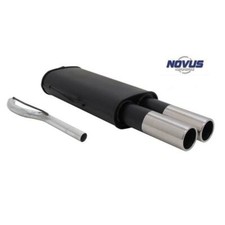 Novus Gruppe N Sport Auspuff Endschalldämpfer für VW Passat 35i B3 2x76 rund Neu