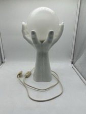 Tischlampe Design Keramik Vintage  Hände Lampe Kugel, 70/80er Jahre. Hand 